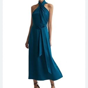 reiss meghan floral lace dress Odette Floral Lace Midi Dress / Buttermilk | MESHKI main image 0